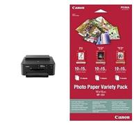 Canon PIXMA TS705a Single Function Inkjet Printer - A4, Print Only - 5 Single Inks - Auto 2-Sided Print - 350-Sheet Input - WiFi, Ethernet Connectivity & 10 x 15 cm Photo Paper