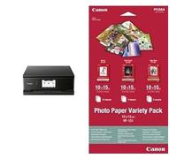 Canon PIXMA TS8750 Wireless Colour All-In-One Inkjet Photo Printer - A4, Print, Copy, Scan | Wi-Fi, Mobile Printing, SD Card Printing | 6-Ink Cartridges & 10 x 15 cm Photo Paper