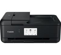 Canon PIXMA TS9550a Printer Colour Inkjet Multifunctional Device DIN A4 A3 (Printer A3, Scanner, Copier, 5 Separate Inks, Wi-Fi, LAN, Print App, 2 Paper Feeders, Duplex Printing) Black