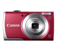 Canon PowerShot A2500 16MP Digital Camera with 5x Optical Image Stabilized Zoom with 2.7-Inch LCD Red (Renewed)