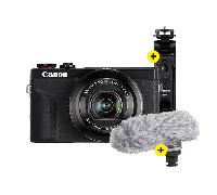 Canon PowerShot G7X Mark III Social Media Kit - Black | ✅5 years warranty