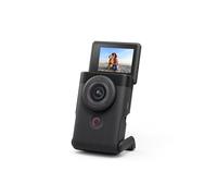 Canon PowerShot V10 Vlog Camera - 19mm Wide-Angle Lens, 1" CMOS Sensor, 4K Video, Face-Tracking, Built-in Microphone, Image Stabilization, Webcam, Live Streaming, Black