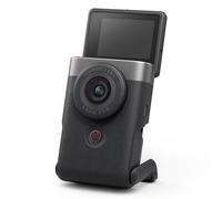 Canon PowerShot V10 Vlogging Starter Kit - Pocket-Sized 4K UHD Vlogging Video Camera - Bluetooth, Wi-Fi - 1-Button, Tilt Screen, Stereo Mics w/Wind Filter - Built-in Multi-position Stand, Black