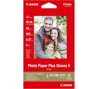 Canon PP-201 Glossy II Photo Paper Plus - 4x6", 50 Sheets, High-Gloss Finish