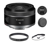 Canon RF 16mm f/2.8 STM Lens with UV Filter & Lens Cap Keeper (3 Items)