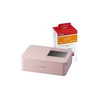 Canon Selphy Cp1500 Wireless Photo Printer With Canon Rp-108 Ink Paper Set Pink