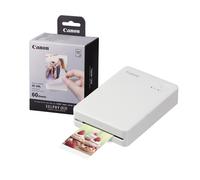 Canon Selphy QX20 Instant Photo Printer - Sand White (Printer + 60 Shot Pack)