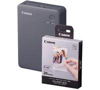 Canon Selphy QX20 Instant Photo Printer - Dark Grey (Printer + 20 Shot Pack)