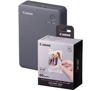 Canon Selphy QX20 Instant Photo Printer - Dark Grey (Printer + 60 Shot Pack)