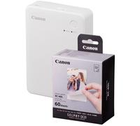 Canon Selphy QX20 Instant Photo Printer - Sand White - Printer + 60 Sh