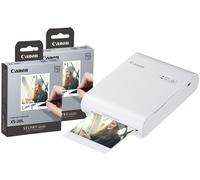 Canon Selphy Square QX10 Wireless Photo Printer - White (Printer + 40 Shot Pack)