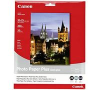 Canon SG-201 Semi-Gloss Photo Paper Plus 20x25cm (20 Sheets) - Satin Finish Paper, Instant-Dry Photos, 260 GSM - Compatible with Canon Inkjet Printers