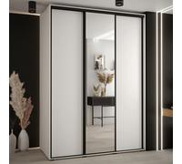 canon small wooden wardrobe with 3 sliding doors in white