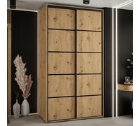 canon wooden wardrobe with 2 sliding doors in artisan oak