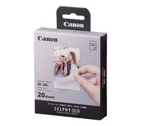 Canon XC-20L Genuine Ink + Paper Set, for SELPHY Square QX20-20 Prints