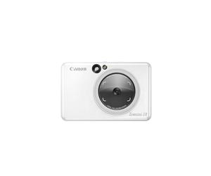 Canon Zoemini S2 Instant Camera Printer 8MP - Compact with Mirror, Ring Light Camera, Zink Sticky-Back Photo Paper, Portable, Pearl White