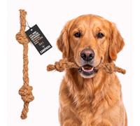 Canophera COCOBONE Braided Large Dog Chew Toy - Natural Coconut Fiber & Cotton Rope Bone for Medium & Large Dogs, Durable Interactive Chew & Tug Toy, Supports Dental Health & Boredom Relief