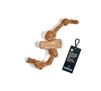 Canophera Coffee Wood Dog Chew Toy with Coconut Rope - Medium