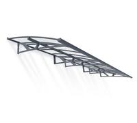 Canopia By Palram Amsterdam 6690 Grey Door Canopy, (H)33Cm (W)670.5Cm (D)13.9Cm