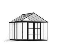 Canopia by Palram Aria 10 X 10 Feet Greenhouse Kit - Black Structure Clear Panels - L304 X W308 X H285 Cm