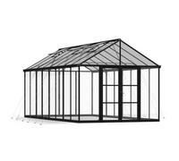 Canopia by Palram Aria 10 X 20 Feet Greenhouse Kit - Black Structure Clear Panels - L608 X W304 X H285 Cm