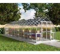 Canopia by Palram Canopia - Bella 8 X 28 Polycarbonate Greenhouse Silver Structure & Twin Wall Panels