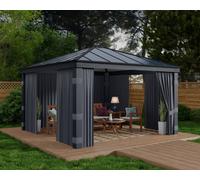 Canopia by Palram Canopia Curtain Set For Dallas 4.3X4.3 Garden Gazebo - 4Pc