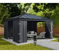 Canopia by Palram Canopia Curtain Set For Dallas 4.9X4.3 Garden Gazebo - 4Pc