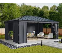 Canopia by Palram Canopia Curtain Set For Dallas 6.1 X4.3 Garden Gazebo - 4Pc