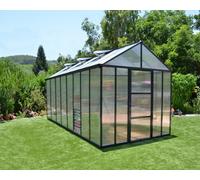 Canopia by Palram Canopia - Glory 8 X 16 Polycarbonate Greenhouse Grey Structure & Frost Multi Wall Panels