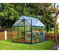 Canopia by Palram Greenhouse Hybrid 6 X 8 - Polycarbonate - L247 X W185 X H208 Cm - Green