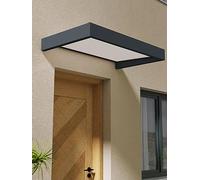 Palram Canopia Sophia 1600 Grey and White Opal Door Canopy 1.5 x 0.9m - Size: 17 x 95 x 160cm - Wilko
