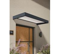 7'1 x 3'1 Palram Canopia Sophia 2150 Grey Door Canopy - White Opal (2.15m x 0.95m)