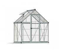 Canopia by Palram Greenhouse Hybrid 6 X 4 - Polycarbonate - L126 X W185 X H208 Cm - Silver