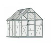 Canopia by Palram Greenhouse Hybrid 6 X 8 - Polycarbonate - L247 X W185 X H208 Cm - Silver