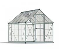 Canopia by Palram Greenhouse Hybrid 6X10- Polycarbonate - L306 X W185 X H208 - Silver
