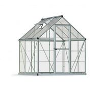 Canopia by Palram Greenhouse Hybrid 6X6- Polycarbonate - L186 X W185 X H208 - Silver
