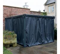 Canopia By Palram Grey Gazebo Curtain, Pack Of 4 (L)2.17M (W)4.65M For Martinique 5000 & Milano 4300