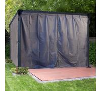 Palram - Canopia Canopia by Palram Rectangular Gazebo Curtain Set - Black, Black