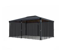 Canopia By Palram Grey Gazebo Netting (L)2.17M (W)4.65M For Martinique 5000 & Milano 4300