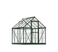 Palram Green Canopia Harmony Aluminium Apex Greenhouse with Clear Polycarbonate Panels - 6 x 8ft