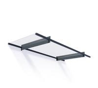 Canopia By Palram Nancy 2050 Grey Door Canopy, (H)14Cm (W)205.5Cm (D)94Cm