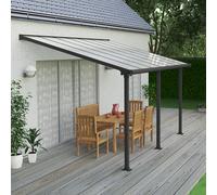 Palram Canopia Olympia 3 x 4.25m Patio Cover Grey Clear