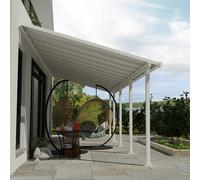 Palram Canopia Olympia White Clear 3 x 8.51m Patio Cover - Wilko