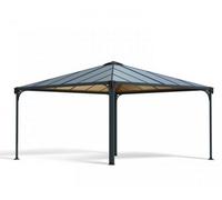 Canopia by Palram Palermo 4300 Garden Gazebo - Polycarbonate - L429 X W429 X H298 Cm - Grey