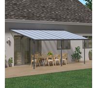 Canopia By Palram Sierra Grey Patio Cover (H)3.05M (W)2.99M (D)6.19M