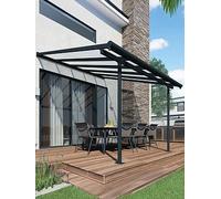 Canopia By Palram Sierra Patio Cover 3X3.05 Grey Clear Grey