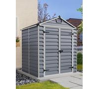 6' x 5' Palram Canopia Grey Skylight Apex Plastic Shed (1.85m x 1.54m)