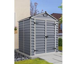 Canopia By Palram Skylight Shed 6X5 Dark Grey Grey