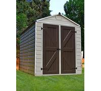 6' x 8' Palram Canopia Tan Skylight Plastic Shed (1.85m x 2.29m)